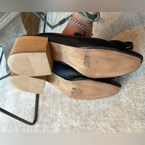 DOLCE VITA Katina Leather Mule Heels